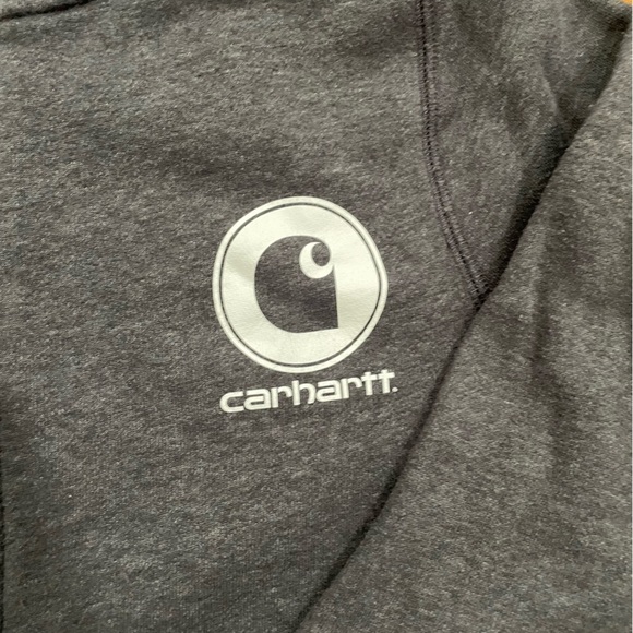 Carhartt Force Women's Zipper Fleece Gray Hoodie Slightly Fitted Size XS - Picture 2 of 10